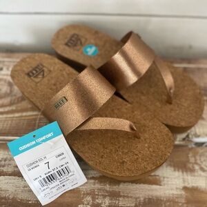 Reef Cushion Platform Sandal size 7